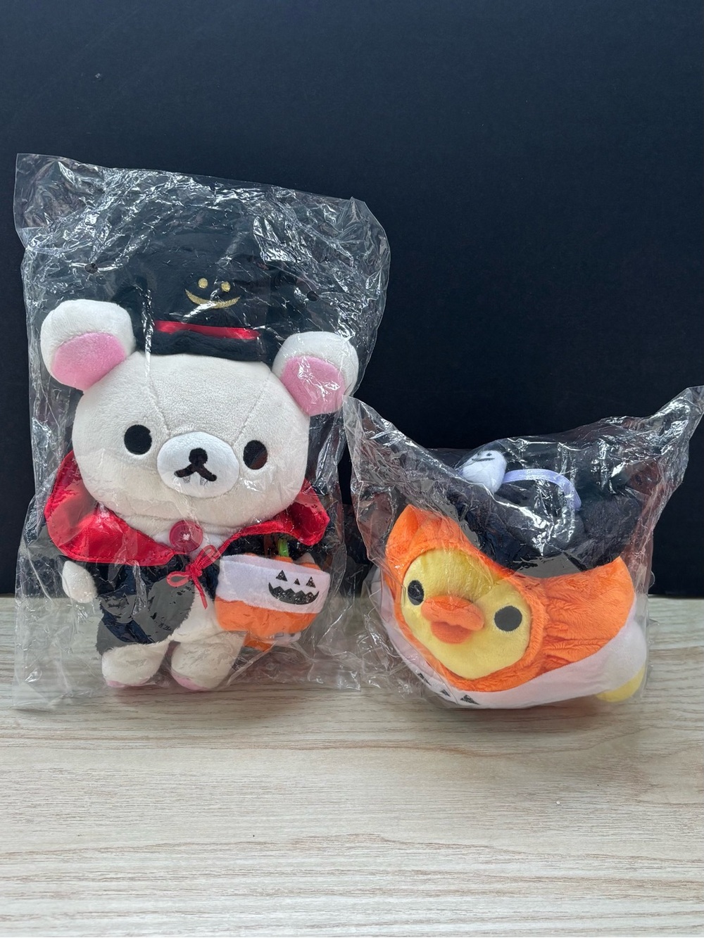 Rare Rilakkuma 2013 Halloween Trick or Treat Plush Set NWT Sealed